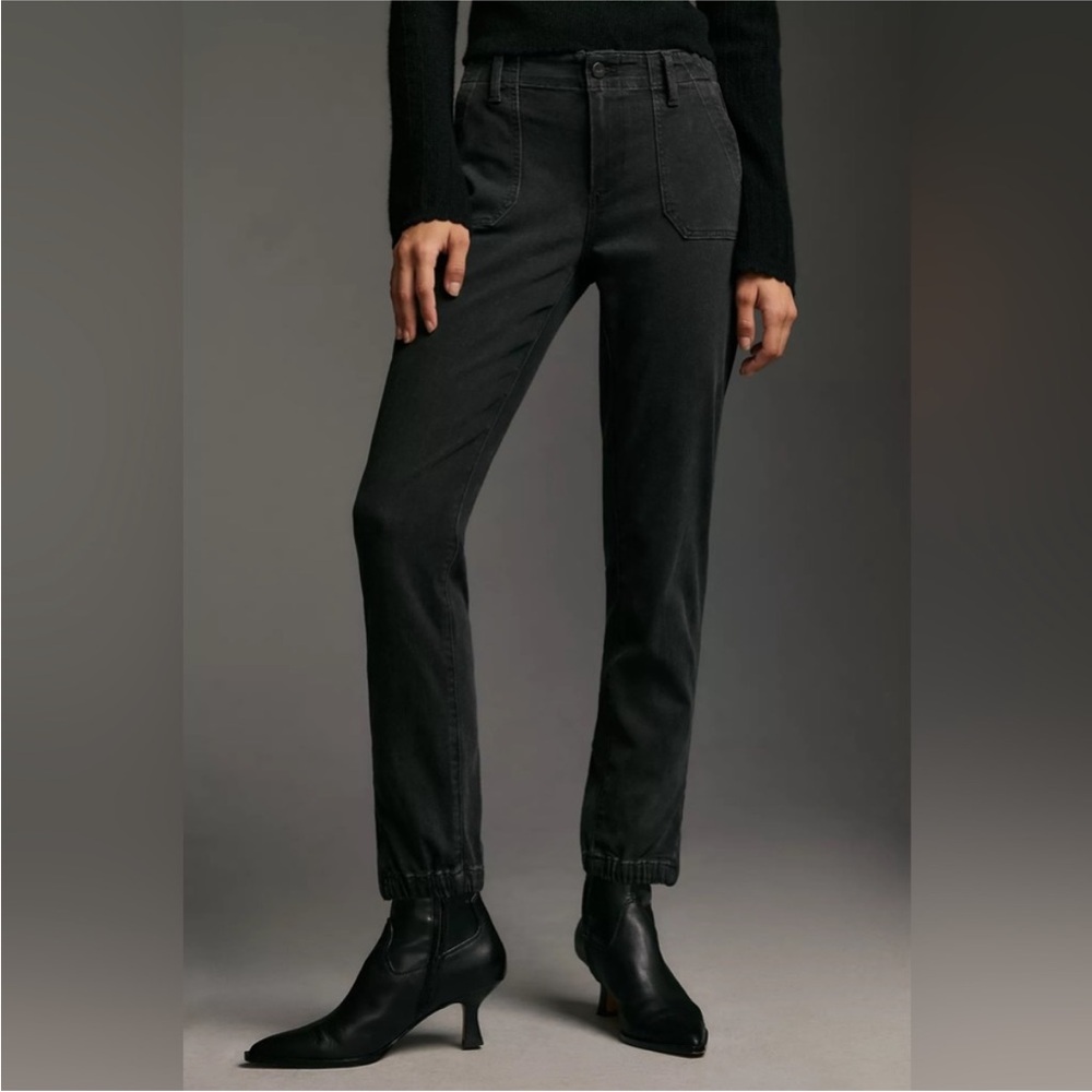 PAIGE Mayslie Mid-Rise Jogger Jeans 28 faded mist - Picture 2 of 11